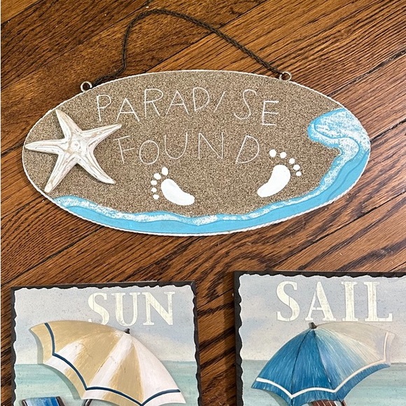 Beachcombers home decor paradise oasis sign beach summer lake house ocean happy - Picture 6 of 9